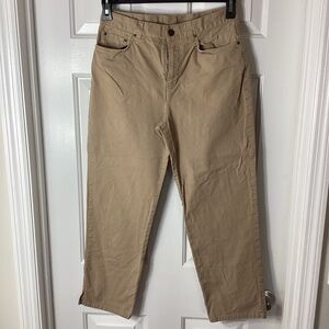 Jones New York Signature Beige Straight Leg Pants Sz 6